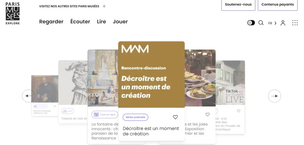 Paris Musées Explore官网