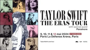 taylor swift 2024 巴黎演唱会宣传海报
