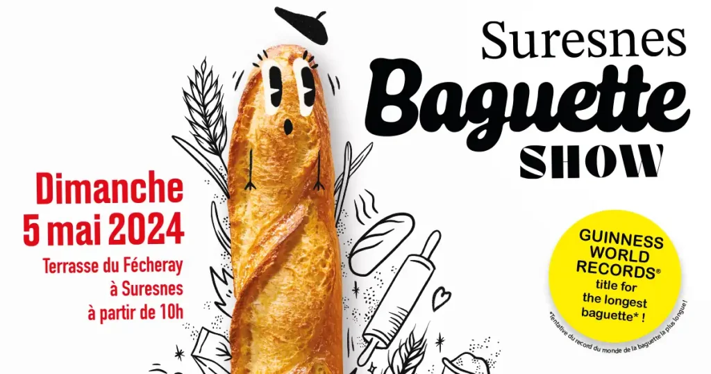 Suresnes Baguette Show: 挑战世界最长法棍记录，宣传海报