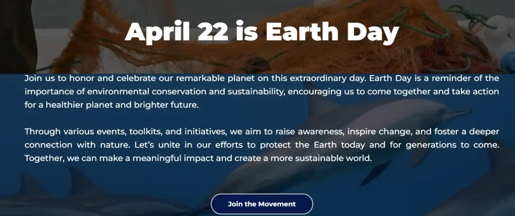 Earth Day 官网截图