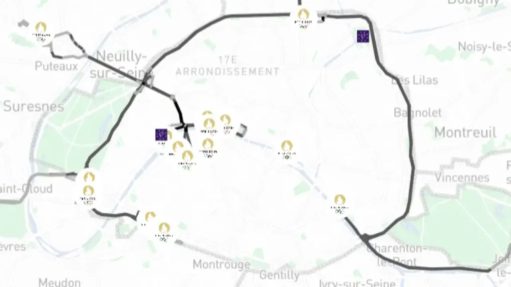 巴黎奥运会及残奥会交通影响互动地图
