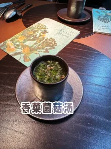 香菜菌菇汤