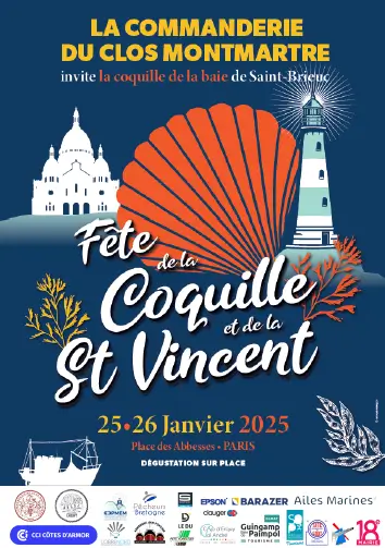 2025 蒙马特扇贝节 Fête de la coquille Saint-Jacques à Montmartre