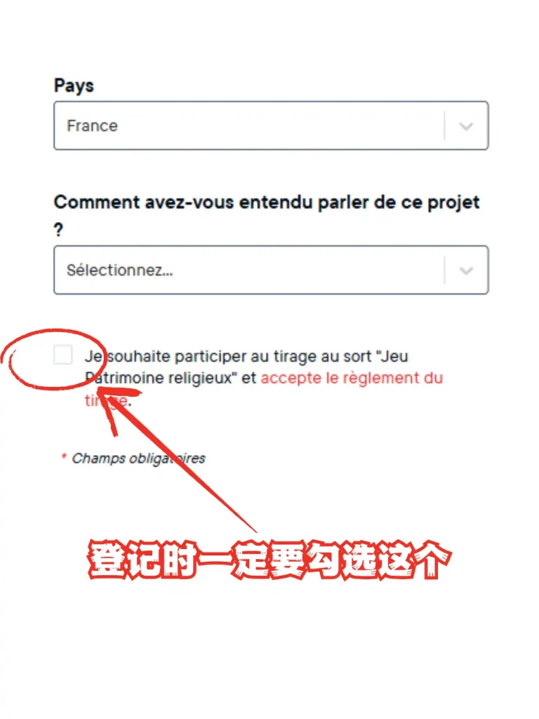 法国遗产基金会（Fondation du patrimoine）官网捐赠界面